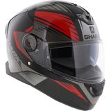 SHARK - SKWAL 2.2 - Motorhelm - Zwart Rood Antraciet - Inclusief LED Verlichting