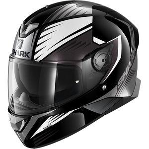 SHARK - Skwal 2.2 - Motorhelm - Zwart Wit Antraciet