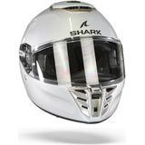 SHARK SPARTAN RS BLANK Motorhelm Integraalhelm Wit Zilver Glans - Maat M