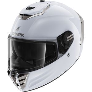SHARK SPARTAN RS BLANK Motorhelm Integraalhelm Wit Zilver Glans - Maat XXL