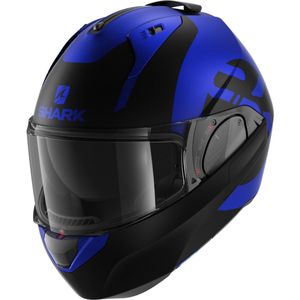 SHARK EVO ES KEDJE Motorhelm Systeemhelm Mat Blauw Zwart Blauw - Maat S
