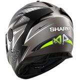 SHARK SPARTAN 1.2 ADRIAN PARASSOL Motorhelm integraalhelm Mat Antraciet Zwart Geel - Maat XL