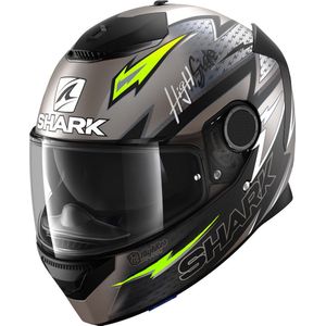 SHARK - SPARTAN 1.2 Motorhelm - Mat Antraciet Zwart Geel - Carbon en Glasvezel