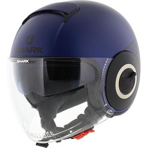 Shark Nano Jethelm Street Neon mat blauw zwart XS - Motorhelm / luxe scooterhelm