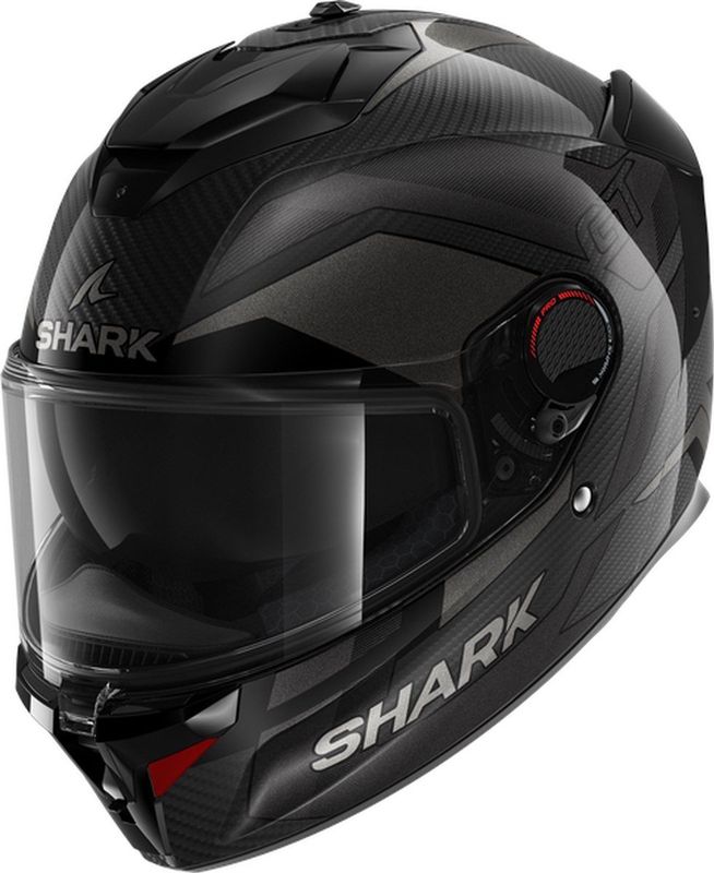 Shark - Spartan Gt Pro - Integraalhelm - Carbon - ECE 22-06, VZ300-vizier, 4-punts vergrendelingssysteem