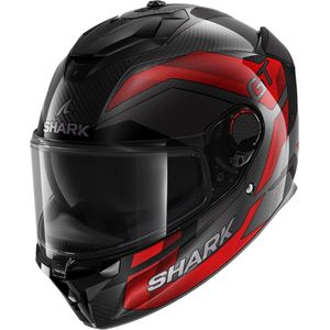 Integraalhelm Shark Spartan GT Pro Ritmo Koolstofvezel-Rood Chrome