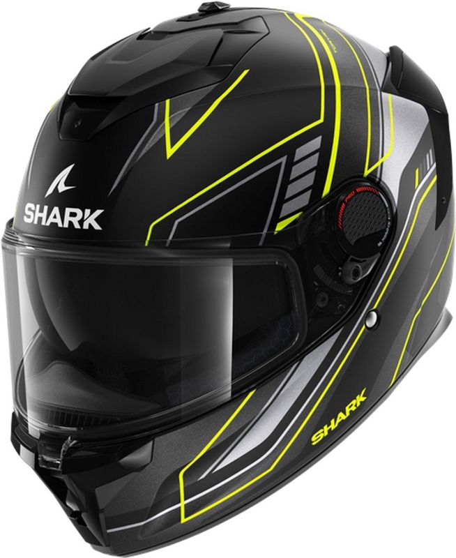 Shark - Spartan GT Pro - Integraalhelm - Mat Zwart Geel Antraciet - Glasvezel