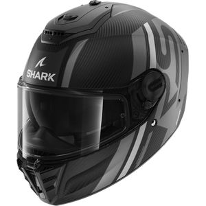 Shark Spartan RS Carbon Shawn, integraalhelm, Mat Zwart/Zilver/Donkergrijs, XXL