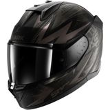 D-SKWAL 3 - Integraalhelm - Agressieve Look - Comfortabele Pasvorm - Zwart