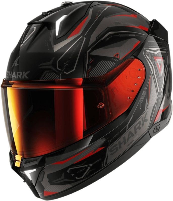 Shark D Skwal 3 Blast R Mat Black Anthracite Red KAR Helm
