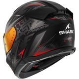Shark D Skwal 3 Blast R Mat Black Anthracite Red KAR Helm