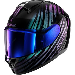 Shark Ridill 2 Assya, integraalhelm, Zwart/Violet/Turquoise, XS