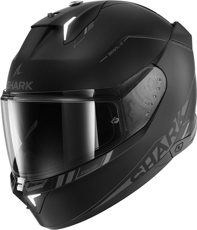 Skwal - i3 - Integraalhelm - Zwart - Veiligheids-LED-systeem