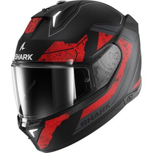 Integraalhelm Shark Skwal i3 Rhad Mat Zwart-Chrome-Rood