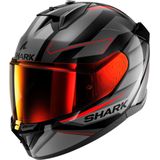 Shark D-Skwal 3 Sizler, integraalhelm, grijs/zwart/rood, S