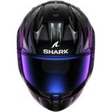 Shark D Skwal 3 Blast R Black Green Glitter KGX Helm