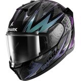Shark D-Skwal 3 Blast-R, integraalhelm, zwart/grijs/turquoise, S