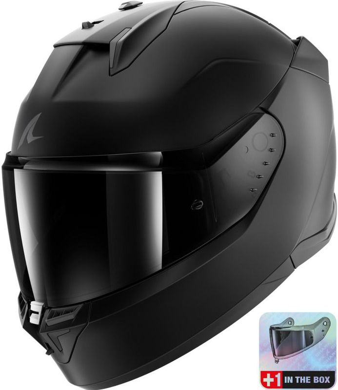 SHARK - D-SKWAL 3 - Integraalhelm - Mat Zwart - Veiligheidscertificering ECE 22.06