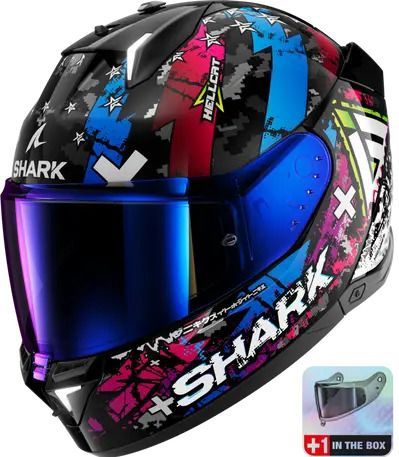 Skwal - i3 - Integraalhelm - Zwart - LED-Verlichting