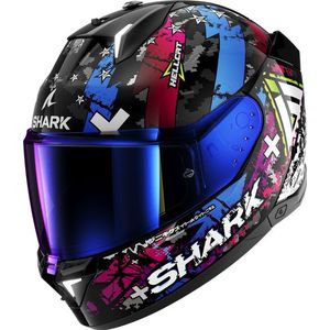 Integraalhelm Shark Skwal i3 Hellcat Zwart Chroom-Blauw