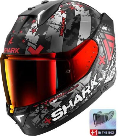 Shark - Skwal I3 - Integraalhelm - Zwart - LED-Verlichting - Actieve Remlichten