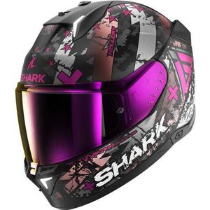Integraalhelm Shark Skwal i3 Hellcat Mat Zwart Chroom-Zilver