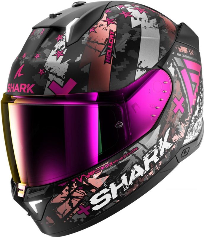 Shark - Skwal I3 - Integraalhelm - Zwart - Volledige LED Verlichting