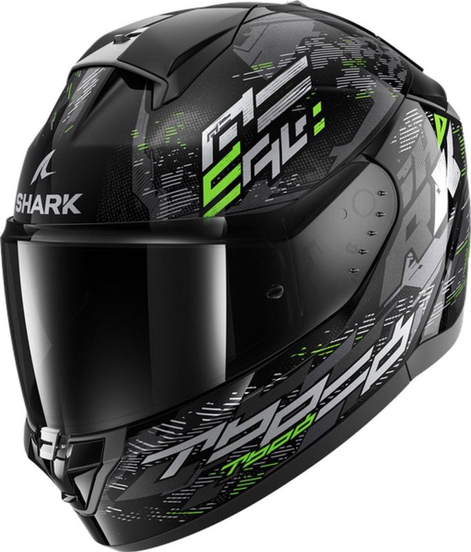 Shark - Ridill 2 - Integraalhelm - Zwart - Polycarbonaat - Anti-scratch Visor