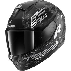 Shark Ridill 2 Molokai, integraalhelm, Mat Zwart/Wit/Zilver, M