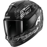 Shark - Ridill 2 Molokai - Motorhelm - Mat Zwart Wit Zilver
