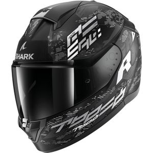 Shark - Ridill 2 Molokai - Motorhelm - Mat Zwart Wit Zilver