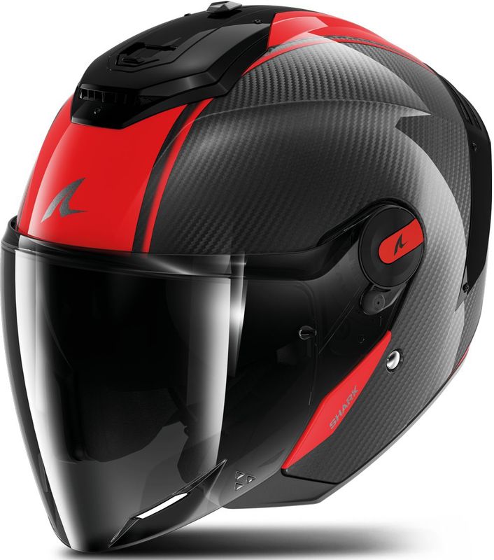 Shark - RS Jet - Jethelm - Koolstofvezel - Zwart