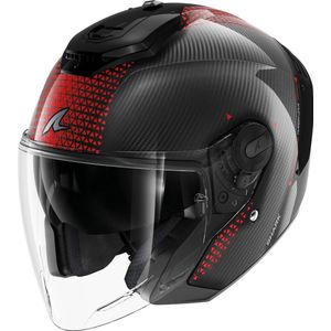 Shark - RS Jet Carbon - Open Helm - Zwart - Koolstofvezel