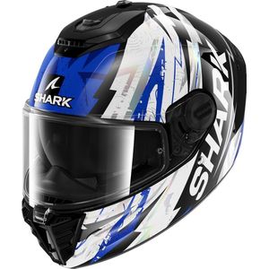 Shark - Spartan RS Hibolt - Integraalhelm - Zwart / Blauw / Chroom