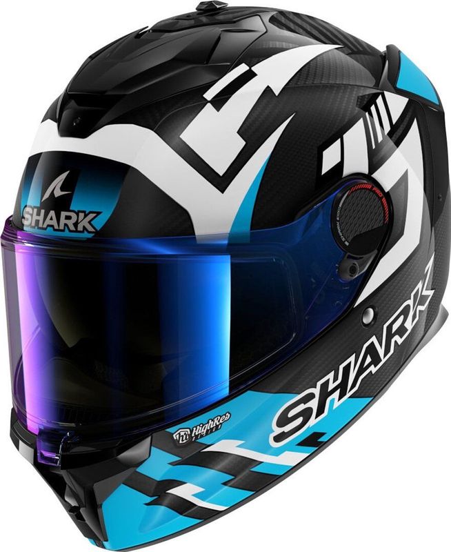SHARK - Spartan GT Pro Carbon - Integraalhelm - Carbon/Wit/Blauw