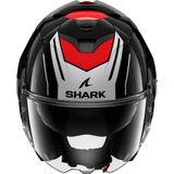 Shark - Oxo - Systeemhelm - Zwart Zilver Rood - Lexan Polycarbonaat