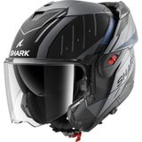 Shark - Oxo Systeemhelm - Mat Antraciet Blauw Zwart - Lexan Polycarbonaat