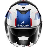 Shark - Oxo - Systeemhelm - Wit Rood Blauw - Lexan Polycarbonaat