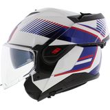 Shark - Oxo - Systeemhelm - Wit Rood Blauw - Lexan Polycarbonaat