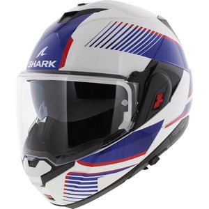 Shark - Oxo - Systeemhelm - Wit Rood Blauw - Lexan Polycarbonaat