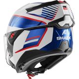 Shark - Oxo - Systeemhelm - Wit Rood Blauw - Lexan Polycarbonaat