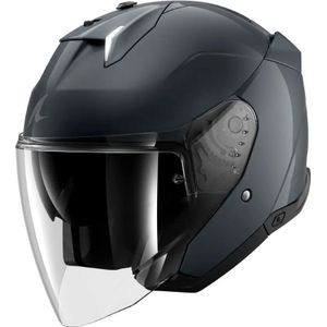 SHARK - Skwal i3 Jet Blank - Motorhelm - Zwart - Thermoplastisch