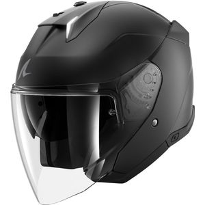 SHARK - Skwal i3 Jet Blank - Motorhelm - Zwart - Thermoplastisch