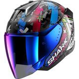 Shark - Skwal I3 Jet Hellcat - Motorhelm - Zwart - Aerodynamisch Ontwerp