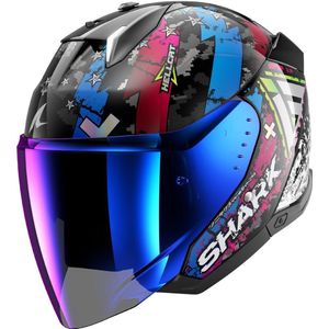 Shark - Skwal I3 Jet Hellcat - Motorhelm - Zwart - Aerodynamisch Ontwerp