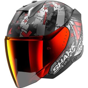Shark - Skwal I3 Jet Hellcat - Motorhelm - Zwart - Kunststof