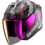 SHARK - Skwal i3 Jet Hellcat - Jethelm - Mat Zwart Chrome Paars