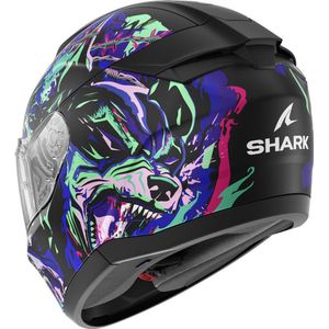 SHARK - Ridill 2 Raging Beast - Full Face Helm - Zwart/Violet/Groen - Thermoplastische Hars