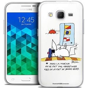 Caseink - Beschermhoes Case voor Samsung Galaxy Core Prime (G360) [Licence Official Collector Les Shadoks® Design La Marine - Flexibel - Ultra Thin - Gedrukt in Frankrijk]