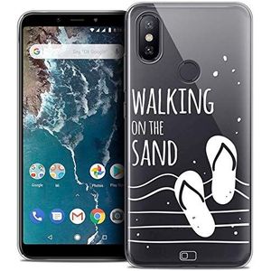 Xiaomi Mi A2 beschermhoes voor 5,99 inch (5,99 inch), ultradun, Summer Walking on the Sand
